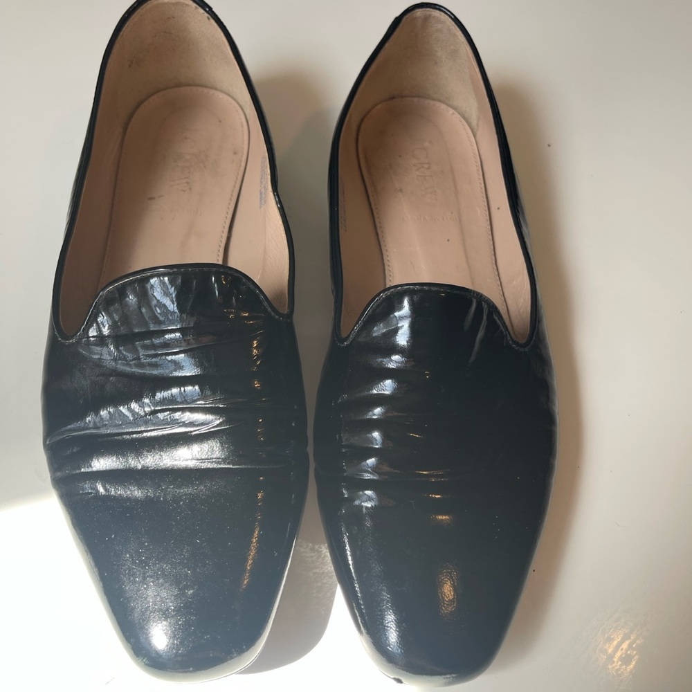 J. Crew Black Patent Leather Ballet Flats